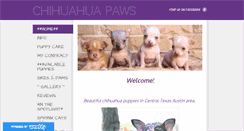 Desktop Screenshot of chihuahuapaws.com